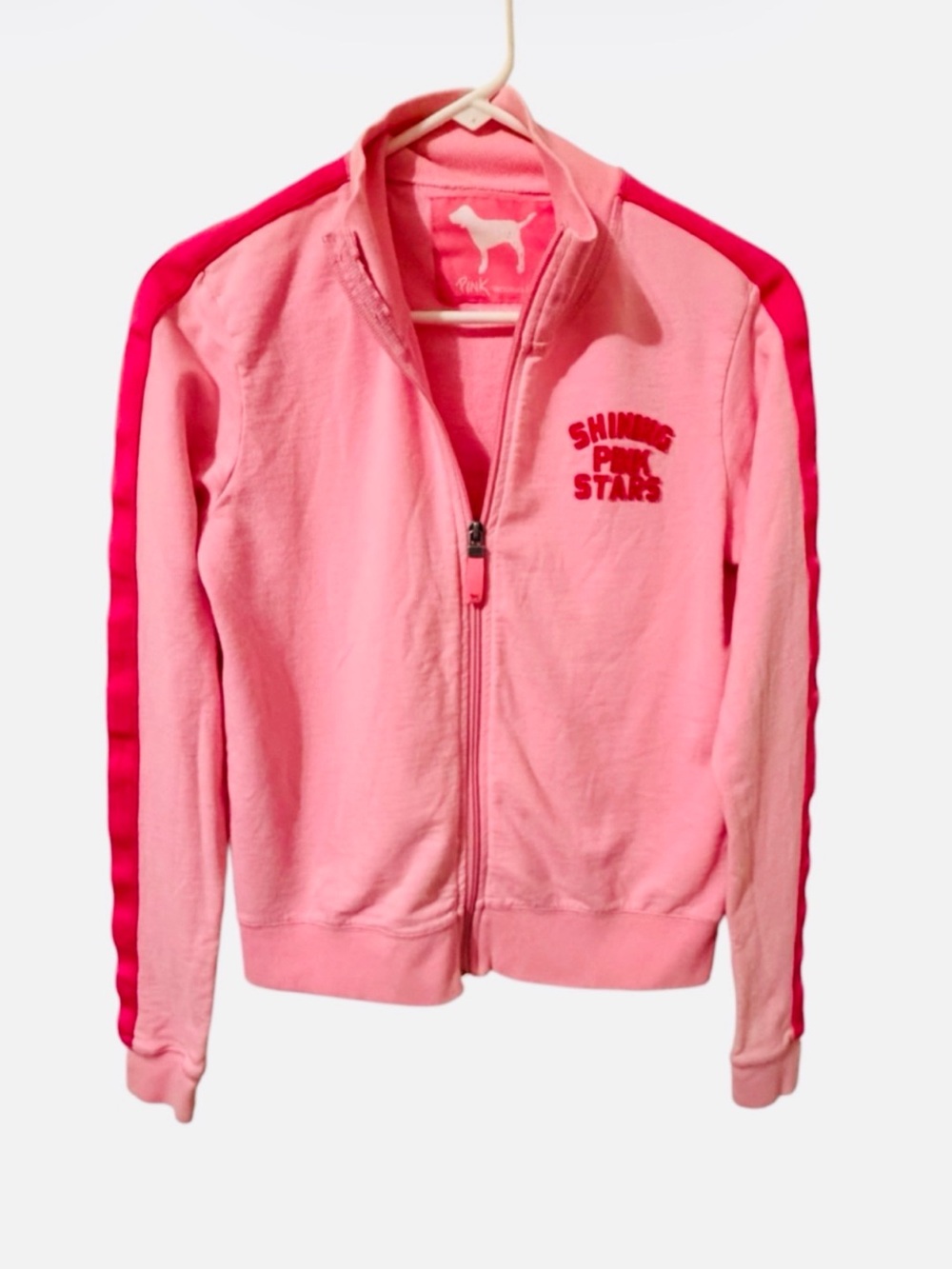 RARE Y2K GRAIL Victoria's Secret PINK 2005 Star & Dog Logo Track Jacket Sz S